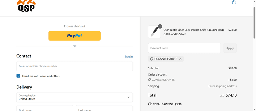 15% Off QSP Knife Coupon Code - Enjoy Your Savings